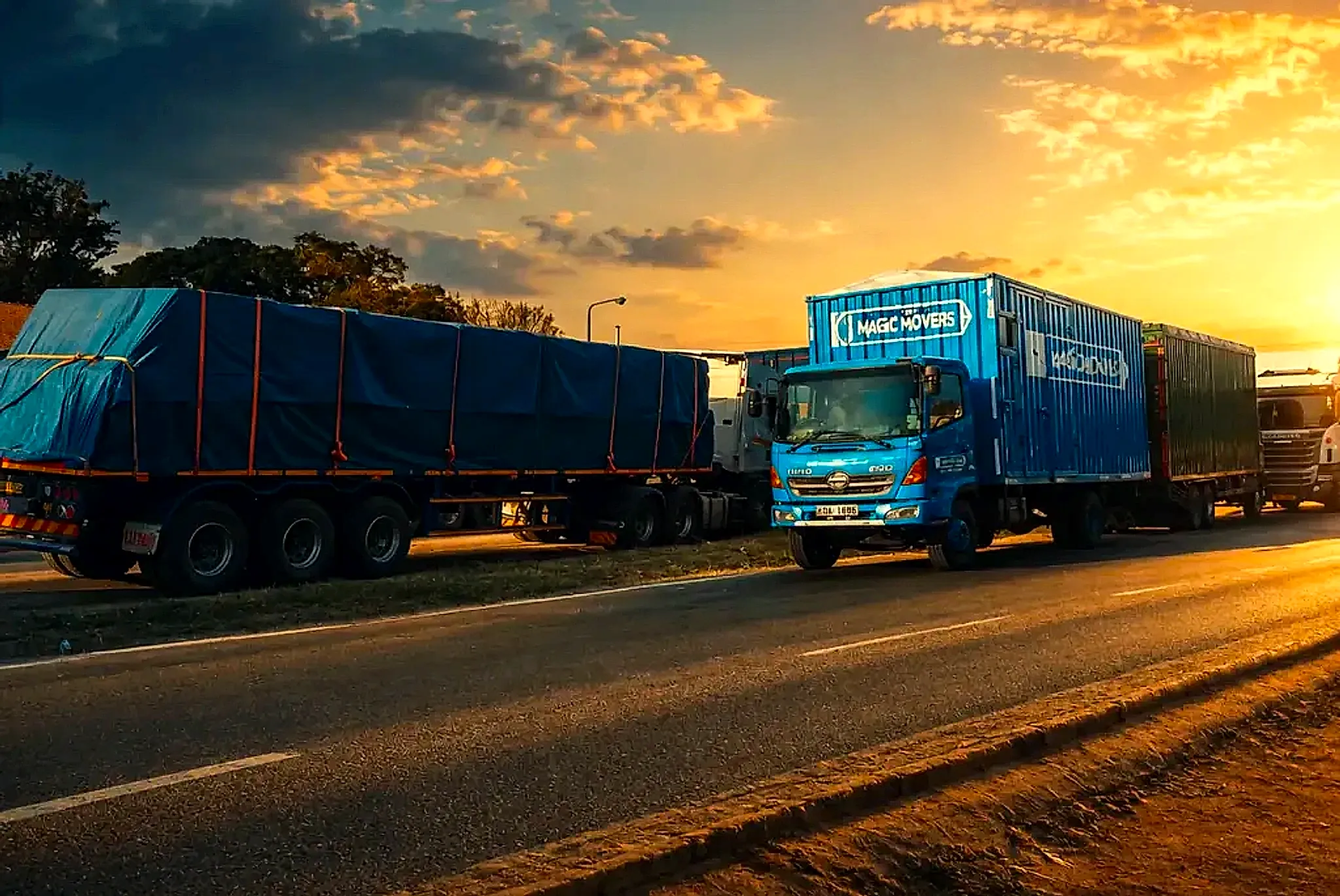 Magic Movers long distance highway moving convoy