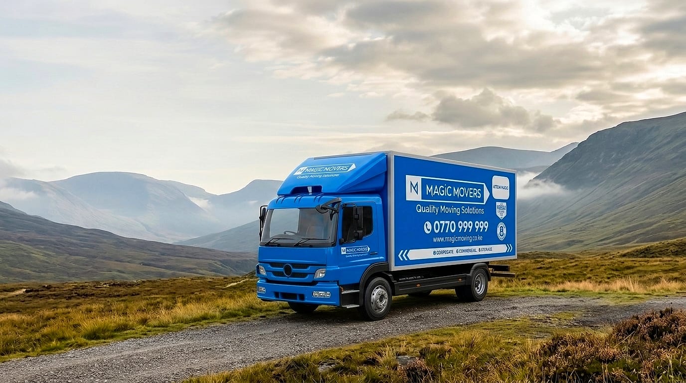 Magic Movers scenic highland moving lorry